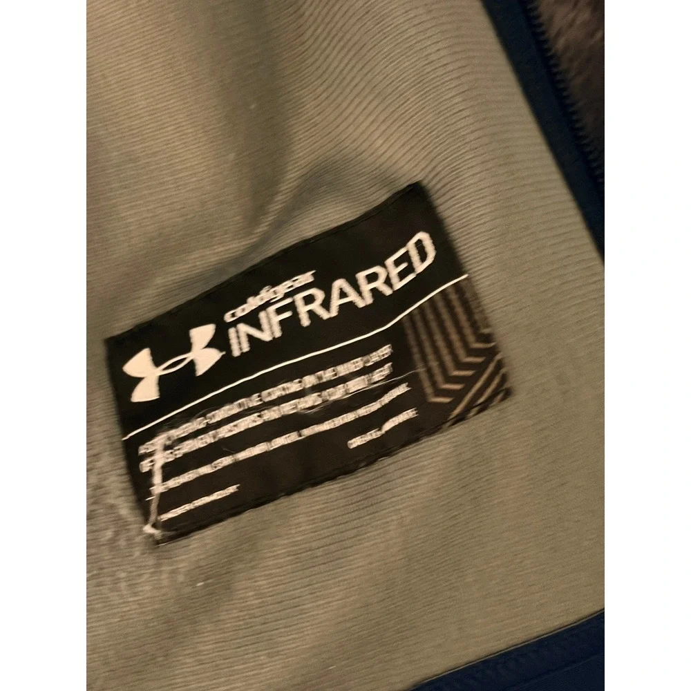 Under Armour Storm ColdGear Infrared Blue Soft Shell Jacket LG Zip Coat Unisex